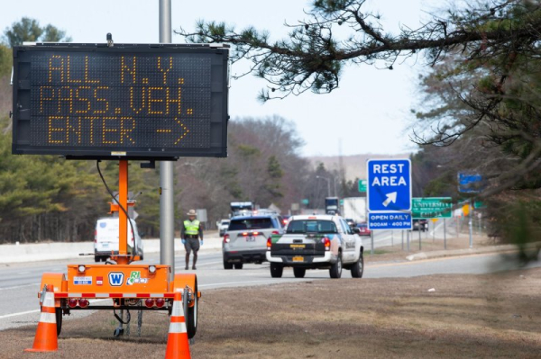 Electronic construction sign displays profanity in Houston Electronic construction sign displays profanity in Houston