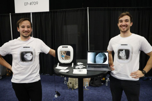 'Flappie' cat door unveiled at CES keeps felines from bringing dead gifts inside 'Flappie' cat door unveiled at CES keeps felines from bringing dead gifts inside
