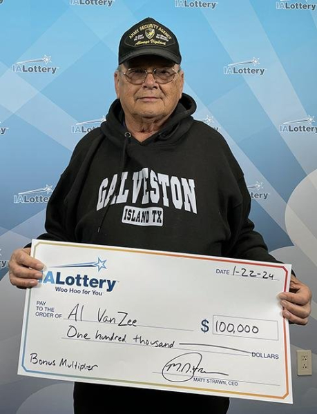 Iowa man wins his second $100,000 prize in under a year Iowa man wins his second $100,000 prize in under a year