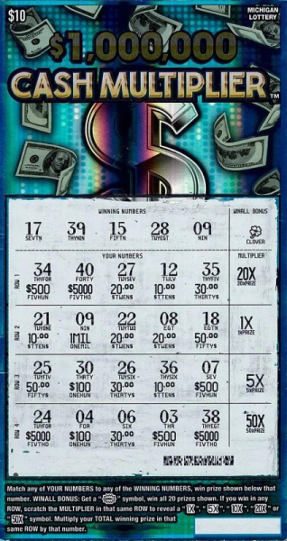Man uses $100 in lottery winnings to play again, wins $1 million Man uses $100 in lottery winnings to play again, wins $1 million