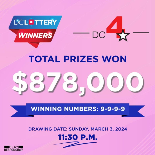 366 tickets win prizes in lottery drawing with the numbers 9-9-9-9 366 tickets win prizes in lottery drawing with the numbers 9-9-9-9