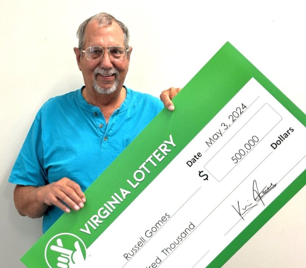 Virginia man stops to buy chicken, wins $500,000 lottery prize Virginia man stops to buy chicken, wins $500,000 lottery prize