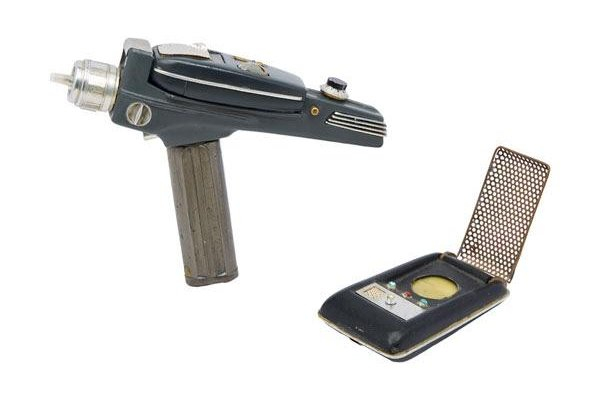 Long-lost 'Star Trek' phaser and communicator props headed to auction Long-lost 'Star Trek' phaser and communicator props headed to auction