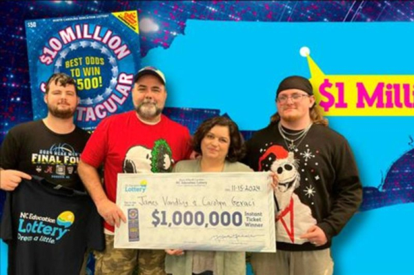 $500 lottery prize leads N.C. man to $1 million jackpot $500 lottery prize leads N.C. man to $1 million jackpot