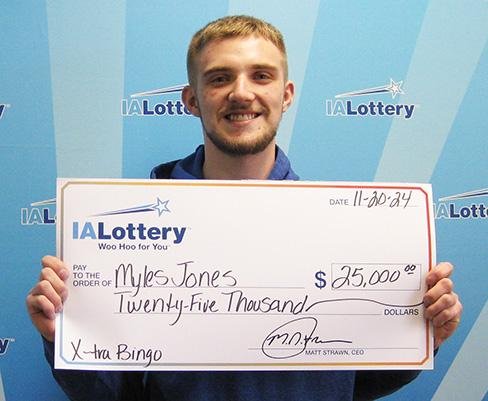 Iowa man credits late grandfather for $25,000 lottery win Iowa man credits late grandfather for $25,000 lottery win