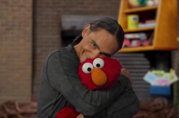 'Longmire' alum Zahn McClarnon celebrates Native American Month with Elmo 'Longmire' alum Zahn McClarnon celebrates Native American Month with Elmo
