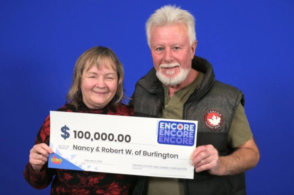 Ontario couple collect big lottery prize for the second time Ontario couple collect big lottery prize for the second time