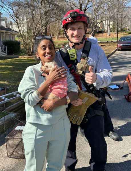 Blind and deaf dog rescued from N.C. storm drain Blind and deaf dog rescued from N.C. storm drain
