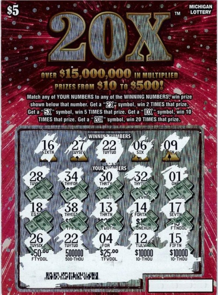 Michigan woman's free lottery tickets lead to $500,000 prize Michigan woman's free lottery tickets lead to $500,000 prize
