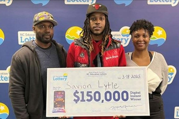 North Carolina man wins $150,000 from his first lottery game North Carolina man wins $150,000 from his first lottery game