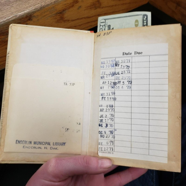 Overdue book mysteriously returned to N.D. library after 51 years Overdue book mysteriously returned to N.D. library after 51 years
