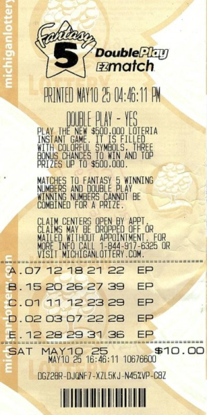 Michigan Lottery player wins his second Fantasy 5 jackpot in two years