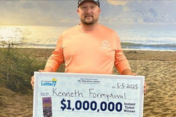 'Wild hair' leads North Carolina man to $1 million lottery prize