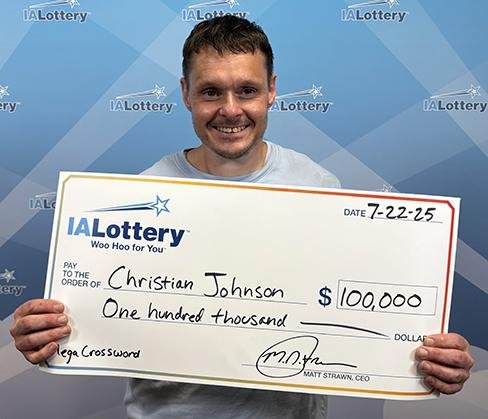Iowa man wins $100,000 from birthday gift lottery ticket