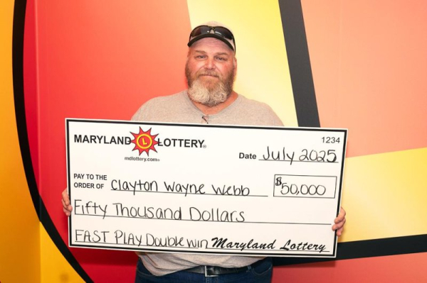 Trucker spending night in Maryland wins $50,000 lottery prize