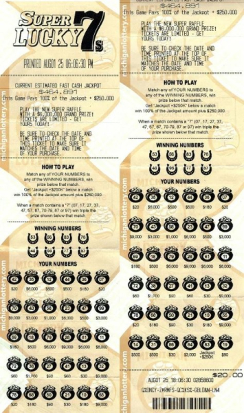 $300 lottery prize leads Michigan man to $714,891 progressive jackpot