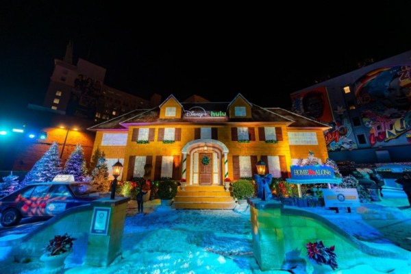 Disney+, Hulu unveil world's largest 'Home Alone' gingerbread house