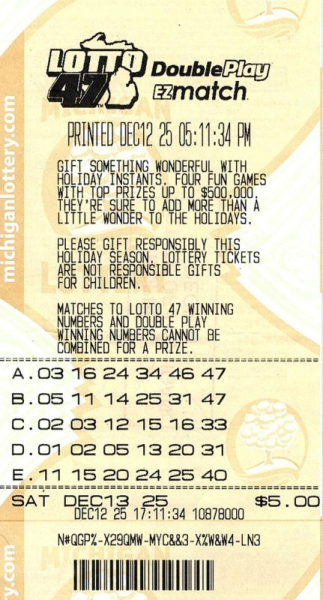Lottery numbers used for 20 years deliver Mich. man a record jackpot