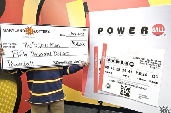 Maryland man collects his second big lottery prize eight years later