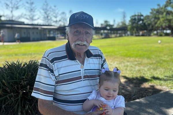 Australian man becomes world's oldest grandfather