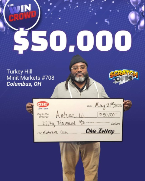 Ohio man's lucky streak culminates in $50,000 lottery win